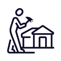 icon of roof installer